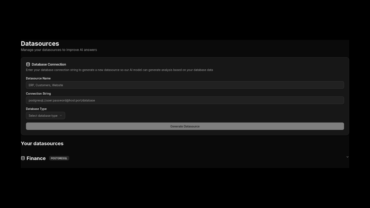 Database Connection Interface